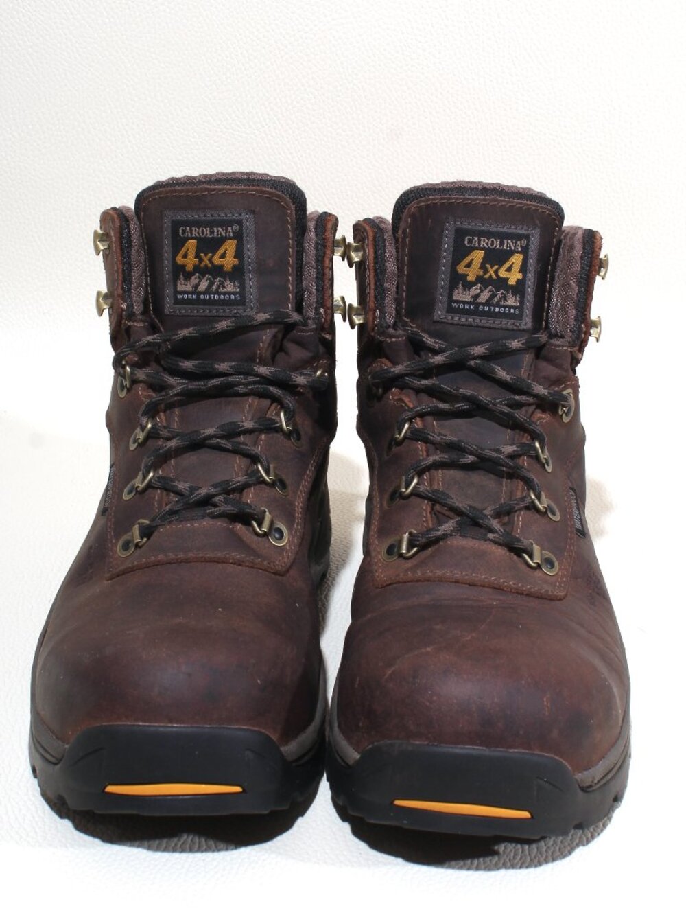 Carolina 4x4 Waterproof Work Boots Brown Leather Mens Size 11 D Safety Steel Toe